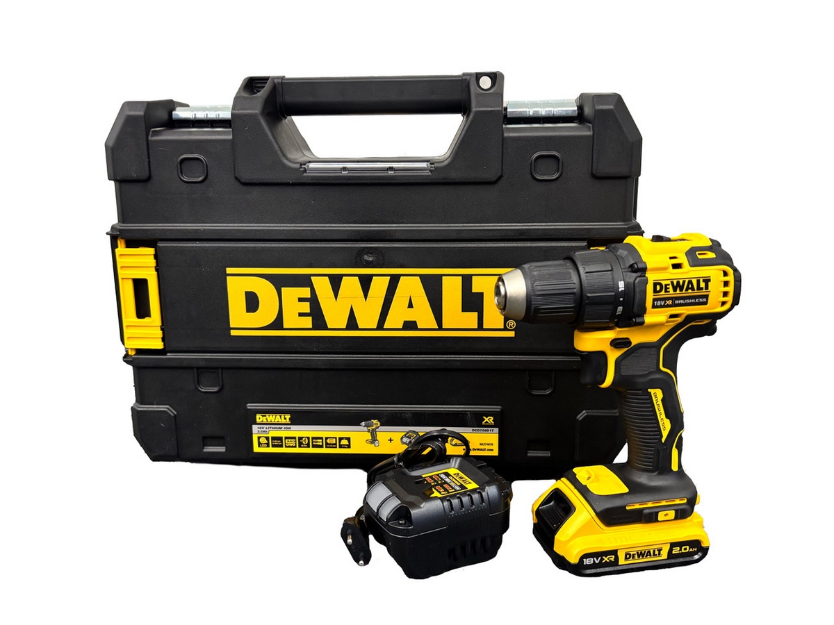Perceuse-visseuse sans fil DeWalt DCD708D1T-QW; 18 V; 1x2,0 Ah accu.