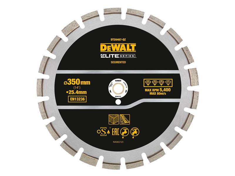 Disque à tronçonner diamanté DeWalt DT20467-QZ; 350 mm