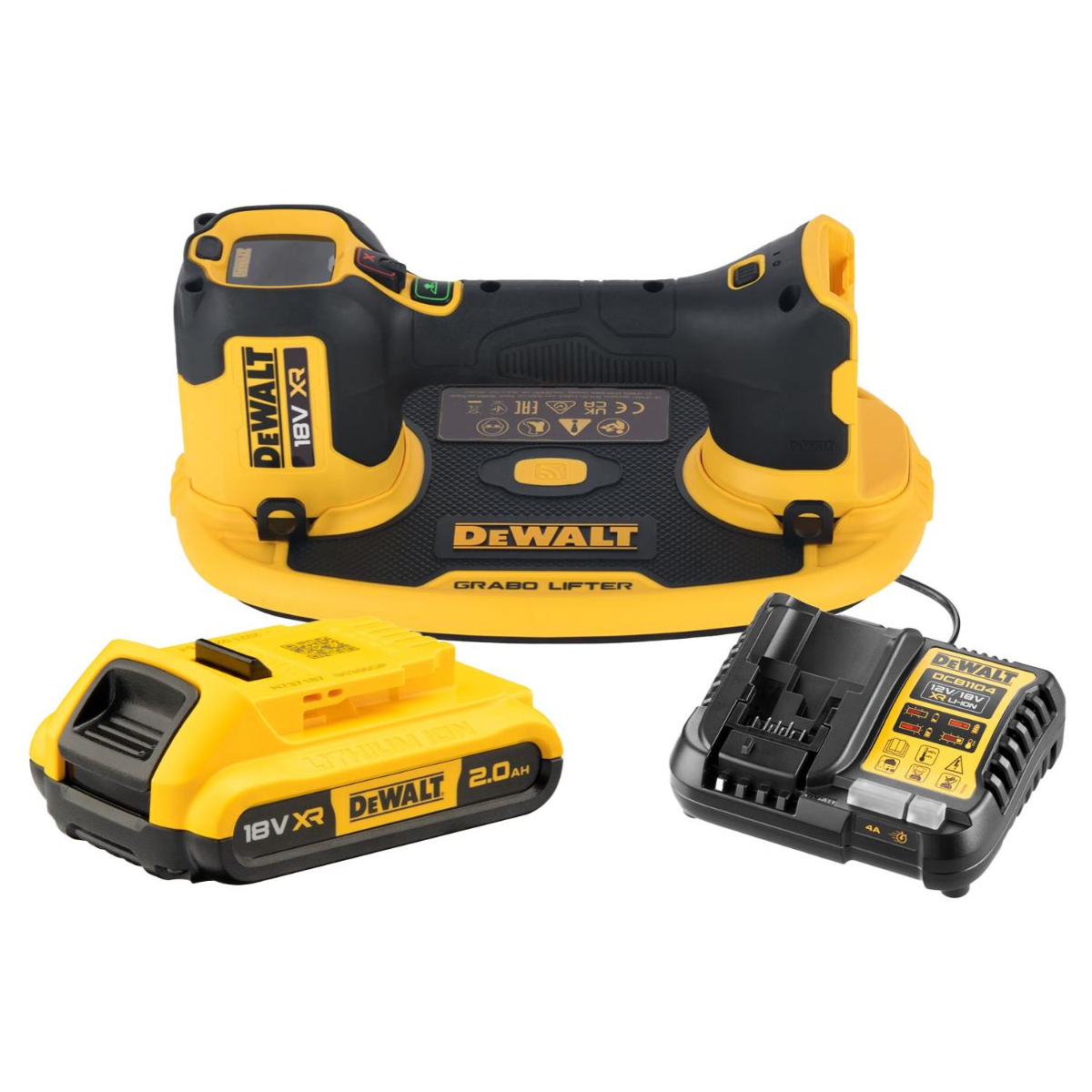 Porte-verre DeWalt DCE590D1T-QW; 120 kg; 18 V; 1x2,0 Ah accu.