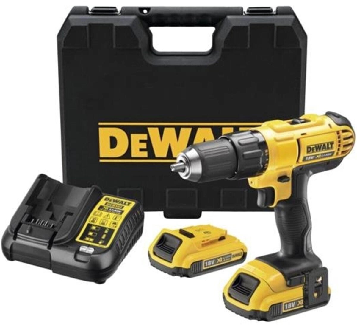 Perceuse-visseuse sans fil DeWalt DCD771D2-QW; 18 V; 2x2,0 Ah accu.