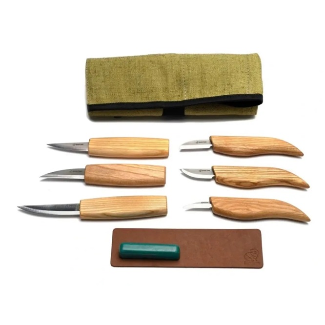 Kit de sculpture BeaverCraft S58; 6 pcs .; pour la sculpture sur bois