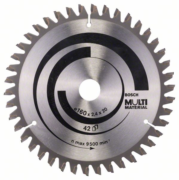 Lame de scie Bosch MULTI MATERIAL; 160x2,4x20,0 mm; Z42; -5°