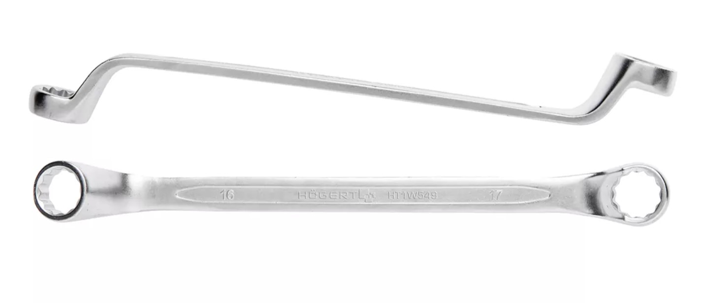Clé à double boucle Hogert HT1W542; 8 mm; 9mm