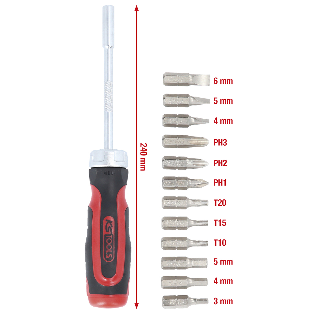 Jeu de tournevis KS Tools 159.2035; 14 pcs + Tournevis