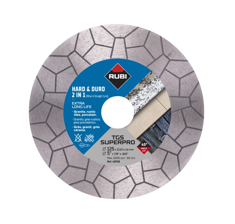 Disque à tronçonner diamanté Rubi TGS 125 SUPER PRO; 125 mm