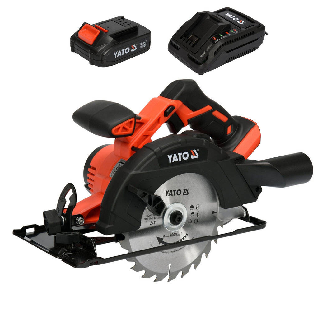 Scie circulaire sans fil Yato YT-82810; 18 V; 1x2,0 Ah accu.