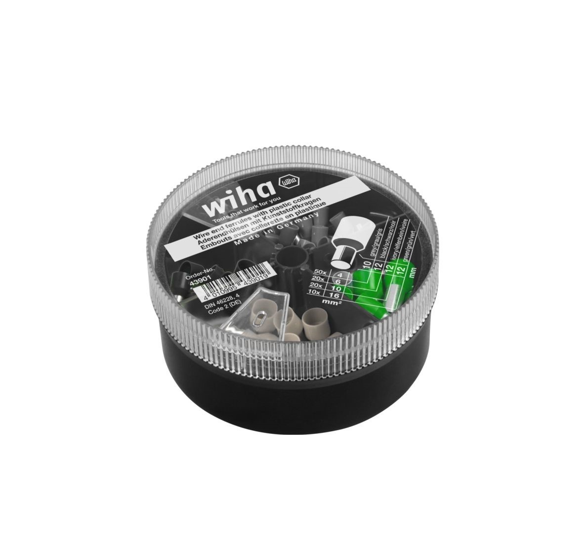 Jeu de bits Wiha W43901; 4-16 mm; 100 unités
