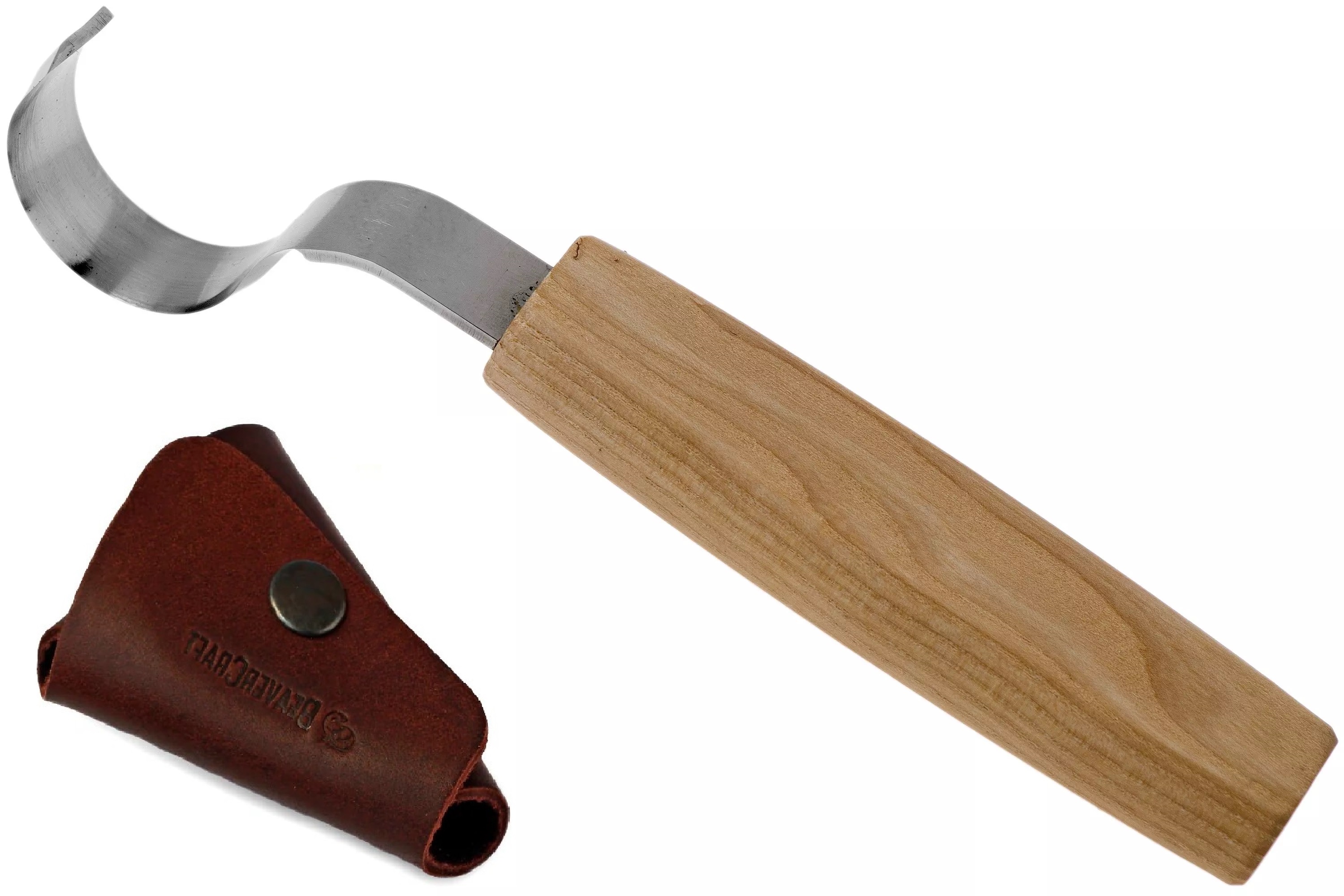 Couteau BeaverCraft SK2S; 30 mm; pour coupe à la cuillère (main droite)