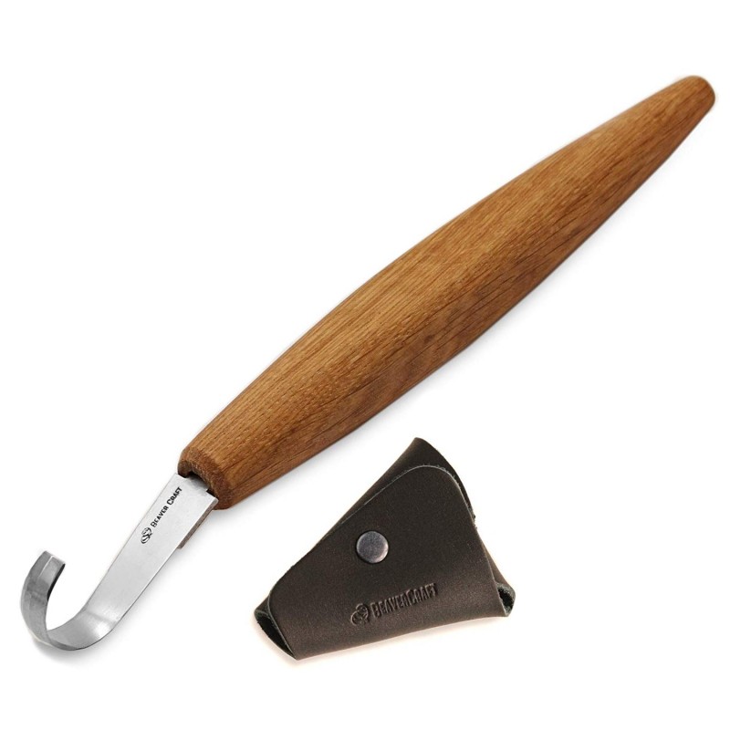 Couteau BeaverCraft SK5S; 30 mm; pour coupe à la cuillère