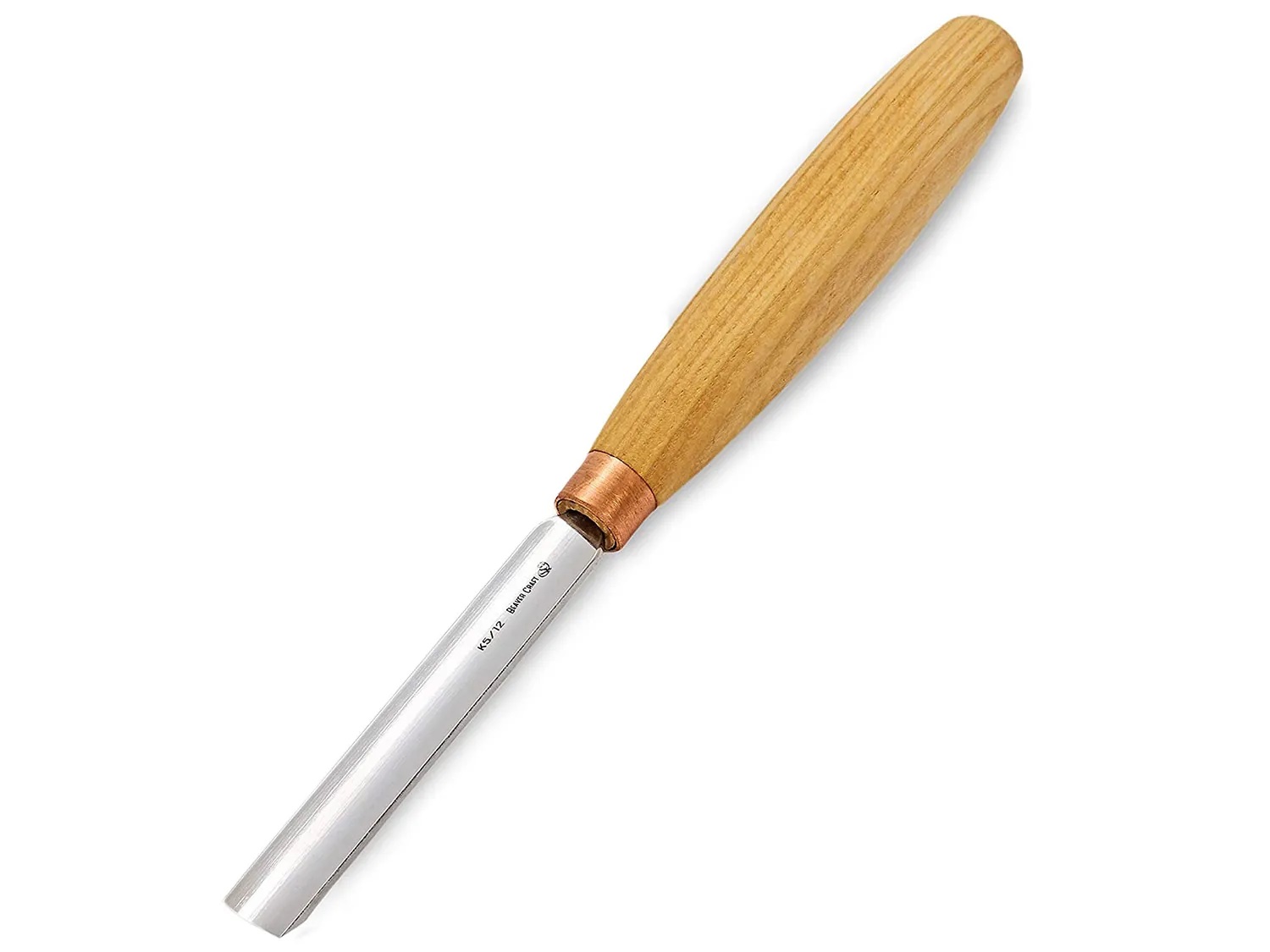 Burin droit BeaverCraft K5/12; pour la sculpture sur bois