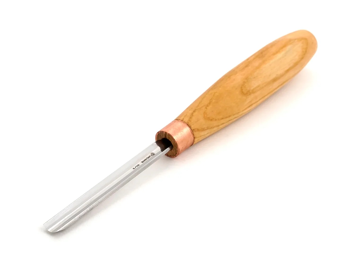 Burin droit BeaverCraft K8/08; pour la sculpture sur bois