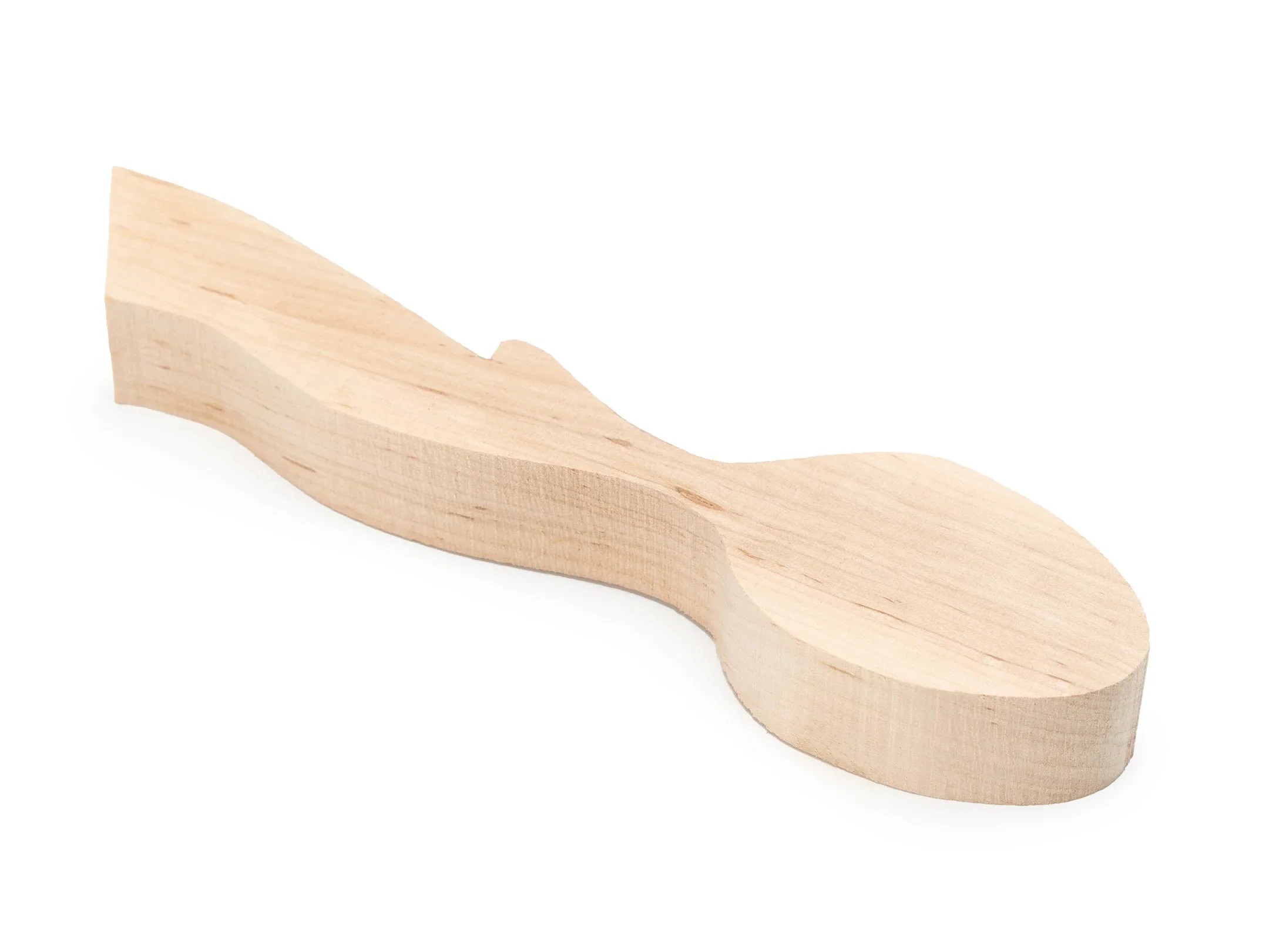 Cuillère en bois vierge BeaverCraft B2; 195x45x20 mm; à sculpter