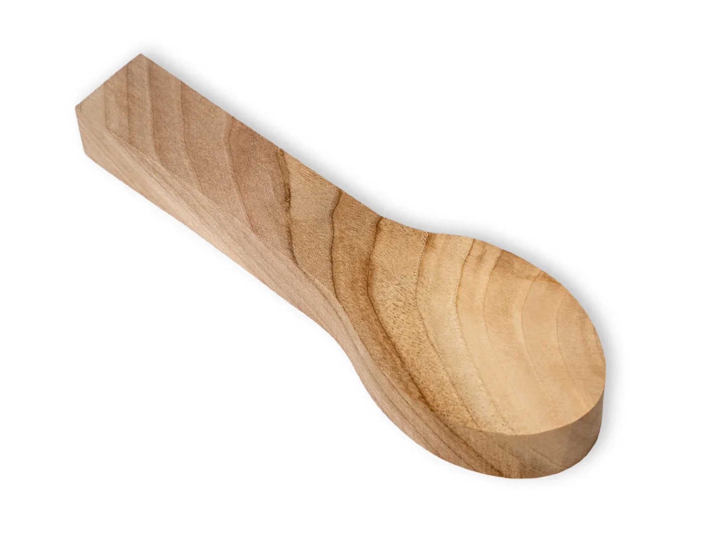 Cuillère en bois vierge BeaverCraft B7 walnut; 165x50x20 mm; à sculpter