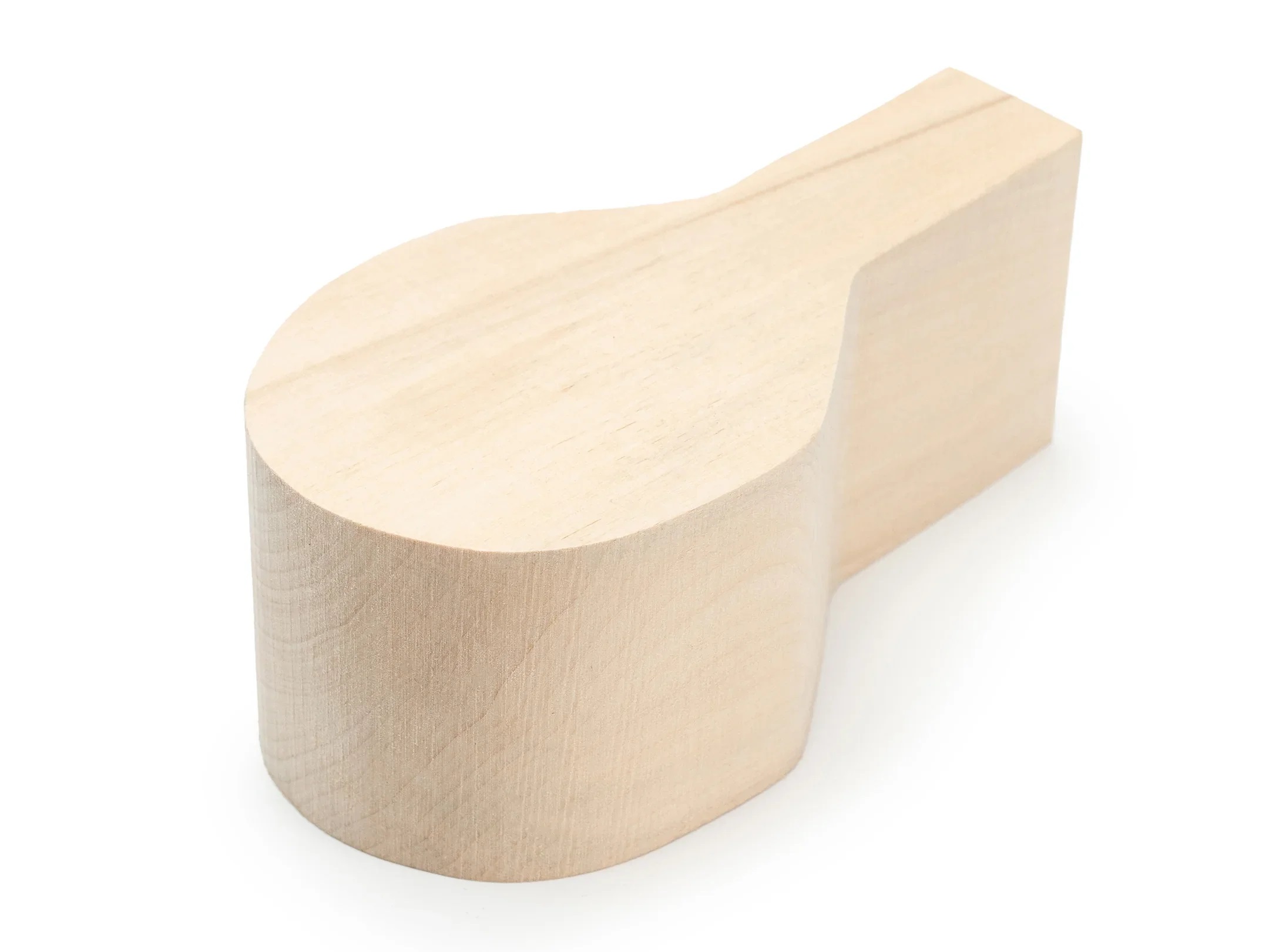 Cuillère en bois vierge BeaverCraft B3; 135x77x54 mm; à sculpter