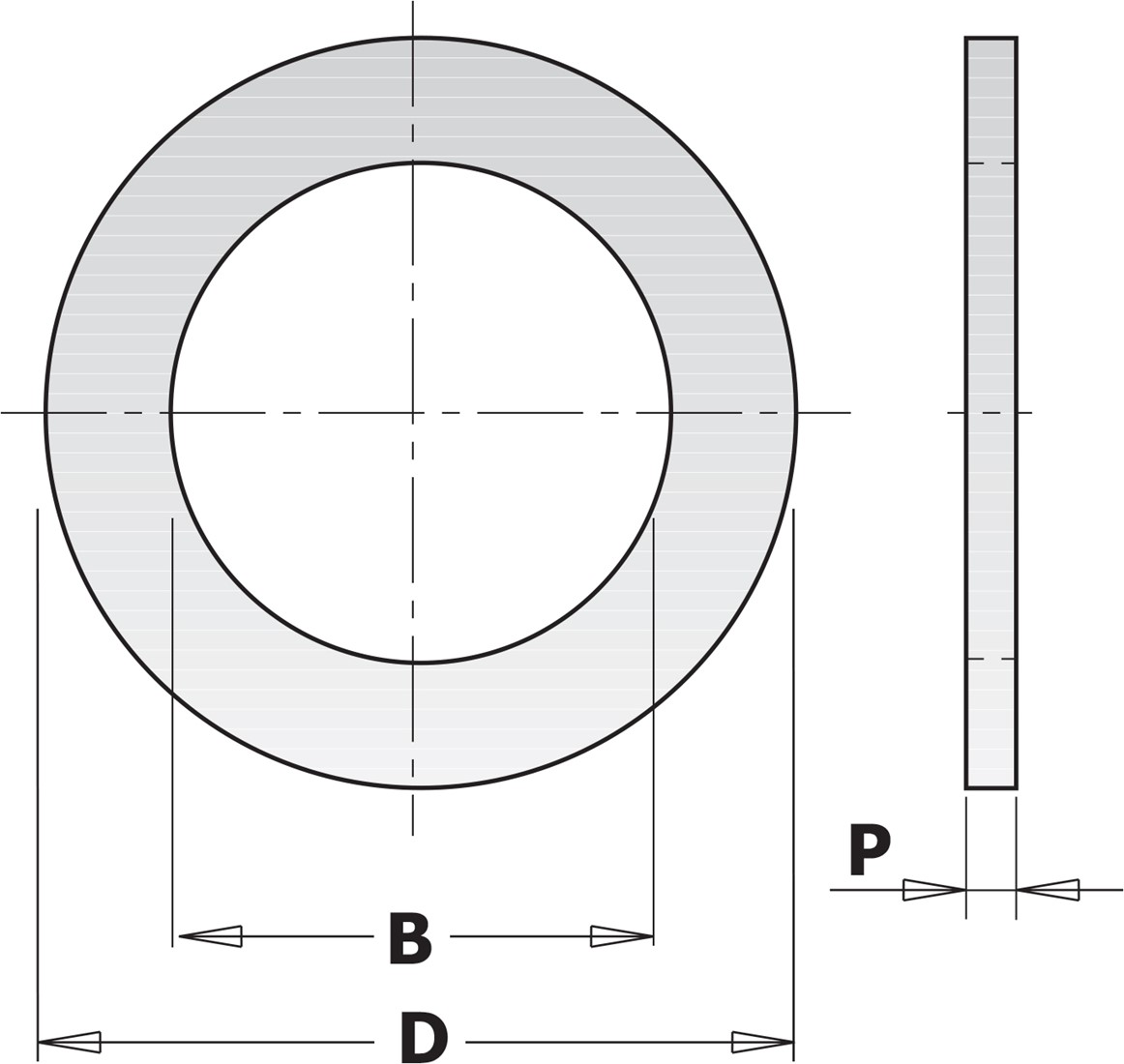 Anneau de réduction CMT 299.405.00; 1,6x25,4x30 mm