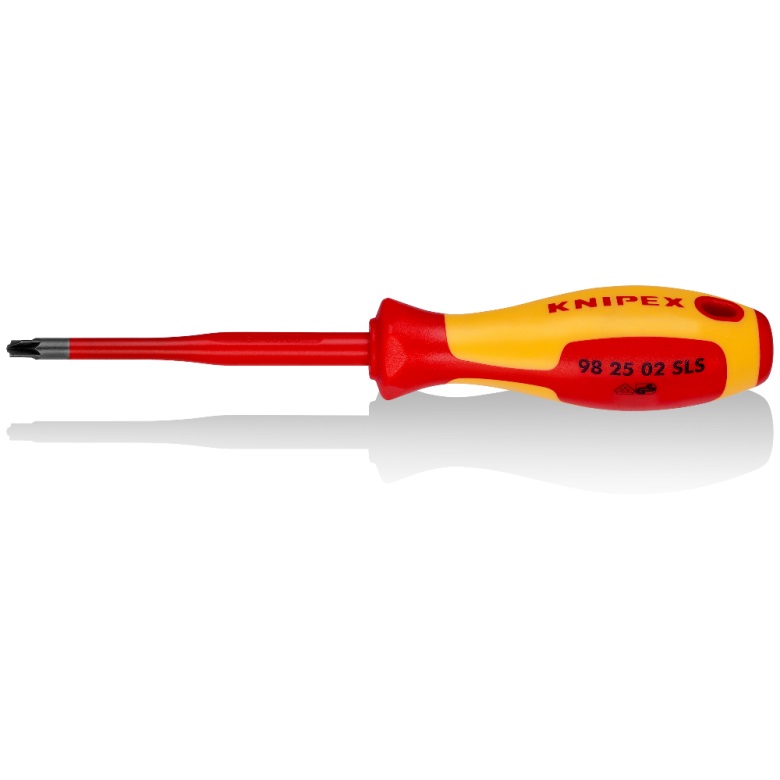 Tournevis manuel / ciseau Knipex 982502SLS; SL/PZ2; 100 mm; cruciforme, plat