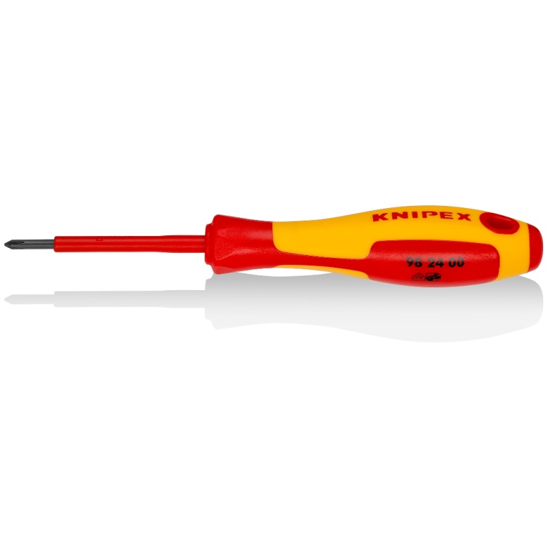 Tournevis croisé Knipex 982400; PH0; 60 mm