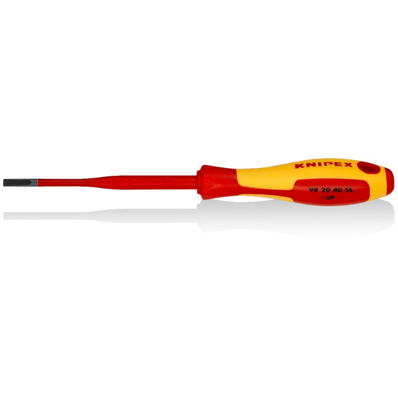 Tournevis plat Knipex 982040SL; SL4; 100 mm