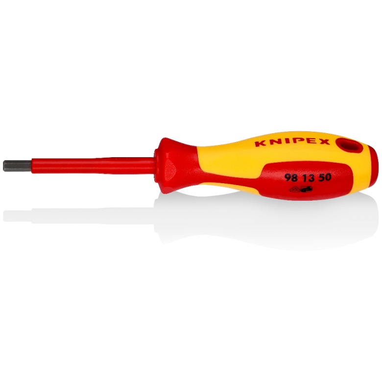 Tournevis manuel / ciseau Knipex 981350; HEX5; 75 mm; hexagonale