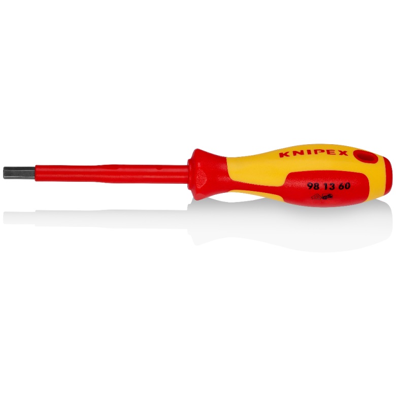 Tournevis manuel / ciseau Knipex 981360; HEX6; 100 mm; hexagonale