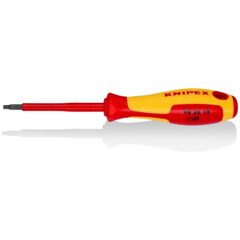 Tournevis manuel / ciseau Knipex 982615; T15; 80 mm; embout en forme d’étoile
