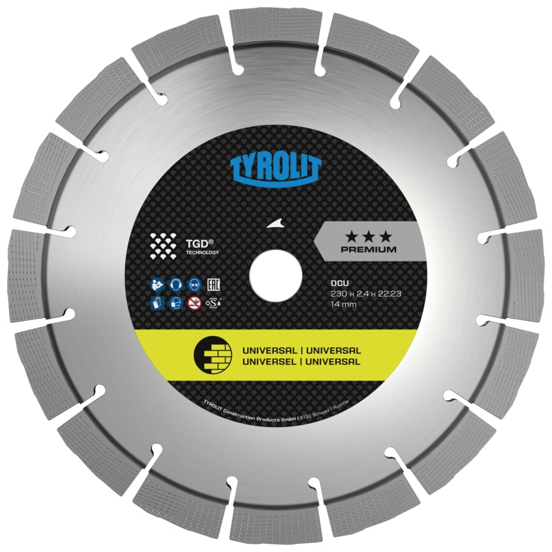 Disque à tronçonner diamanté Tyrolit 34468871; 230 mm