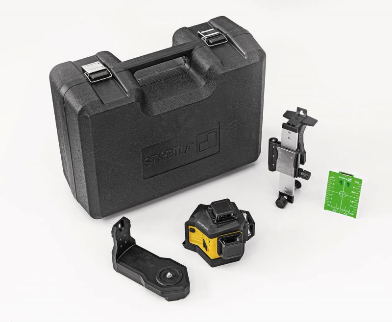 Niveau laser de ligne transversale Stabila LAX 600 G; 12 V (sans batterie et chargeur)