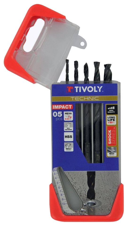 Jeu de forets pour le métal Tivoly 11434370002; 2-6 mm; 5 unités
