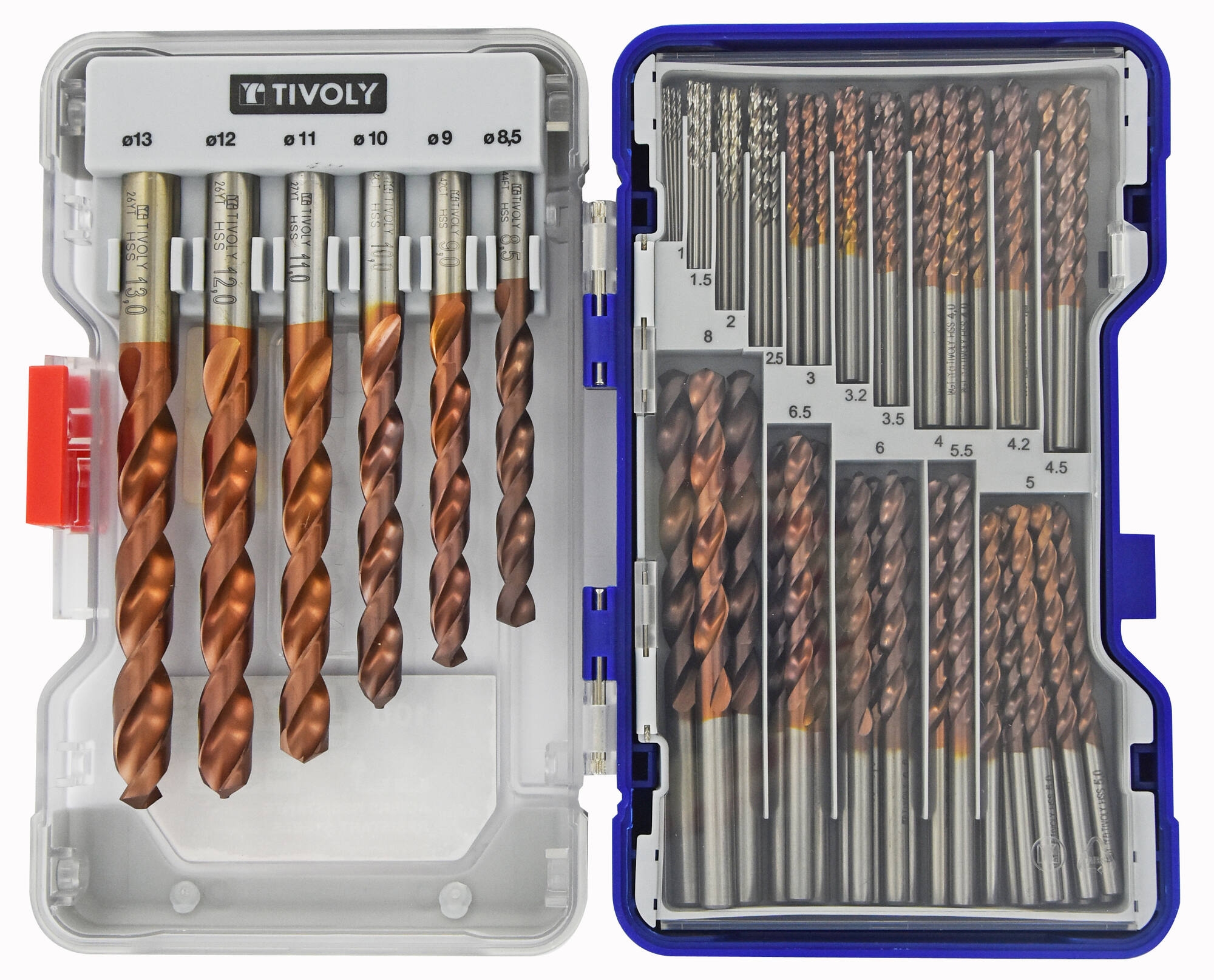 Jeu de forets pour le métal Tivoly 11454170003; 1-13 mm; 100 unités