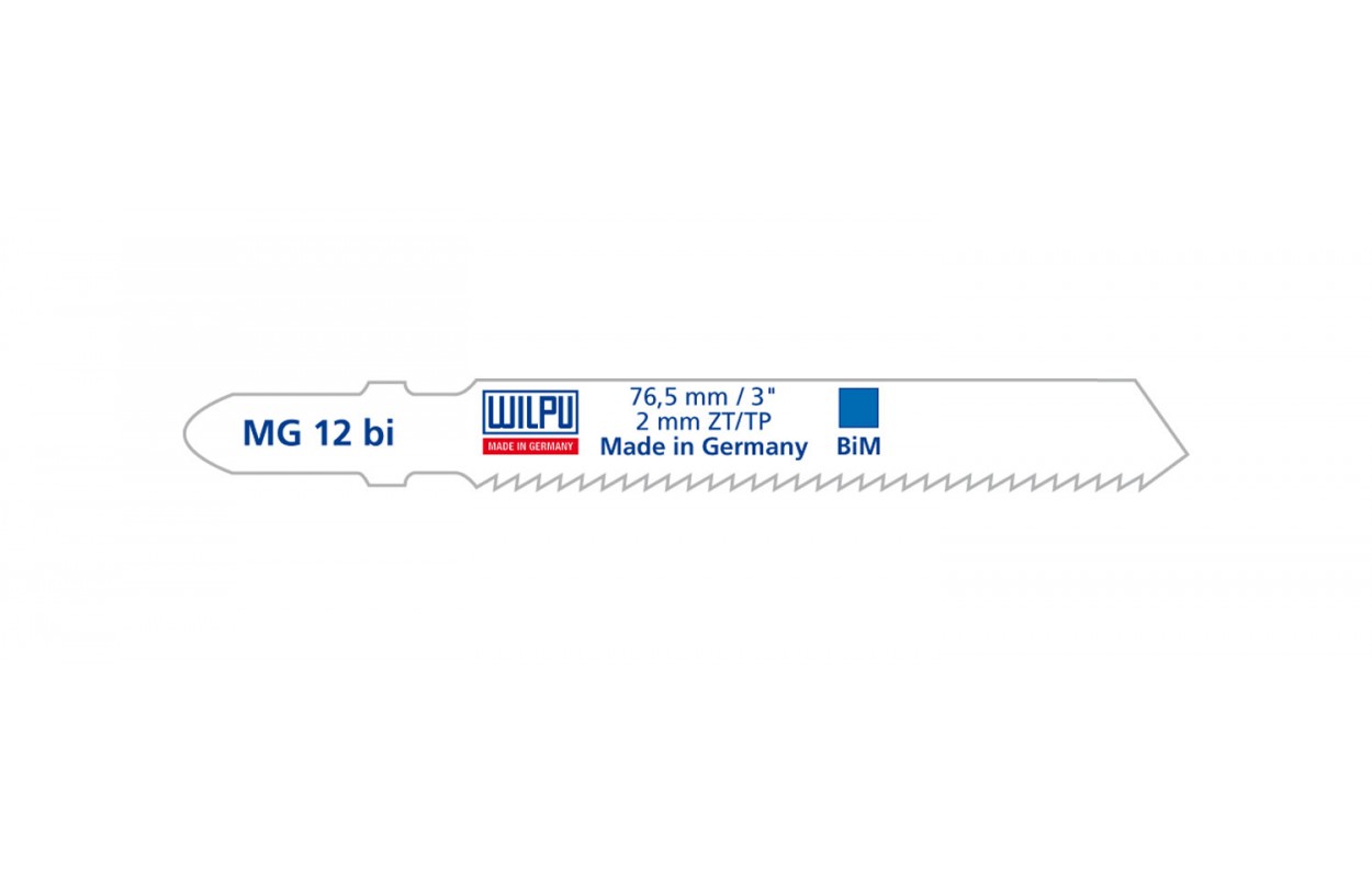 Lames pour scie sauteuse Wilpu MG 12 bi; 5 unités