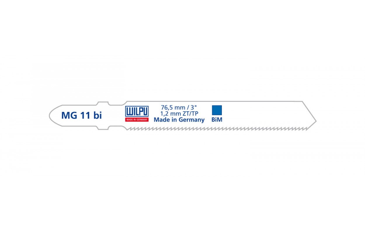 Lames pour scie sauteuse Wilpu MG 11 bi; 5 unités