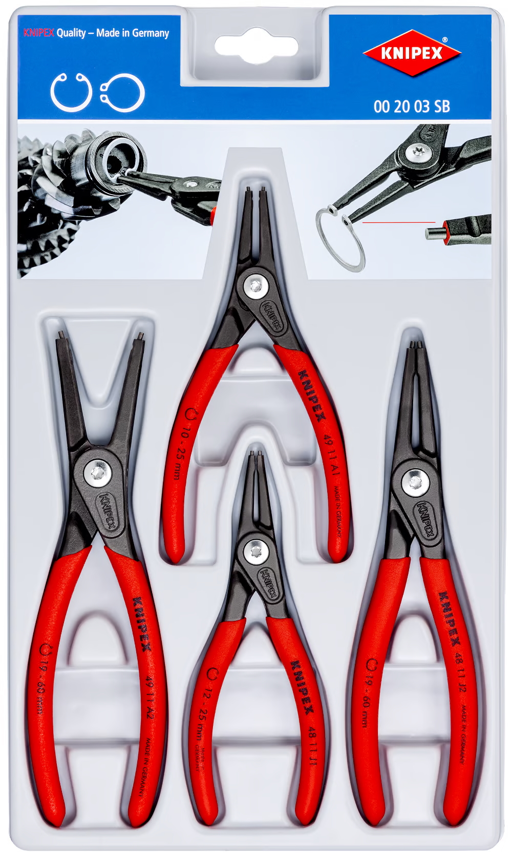 Set de pinces Knipex 002003SB; 4 unités
