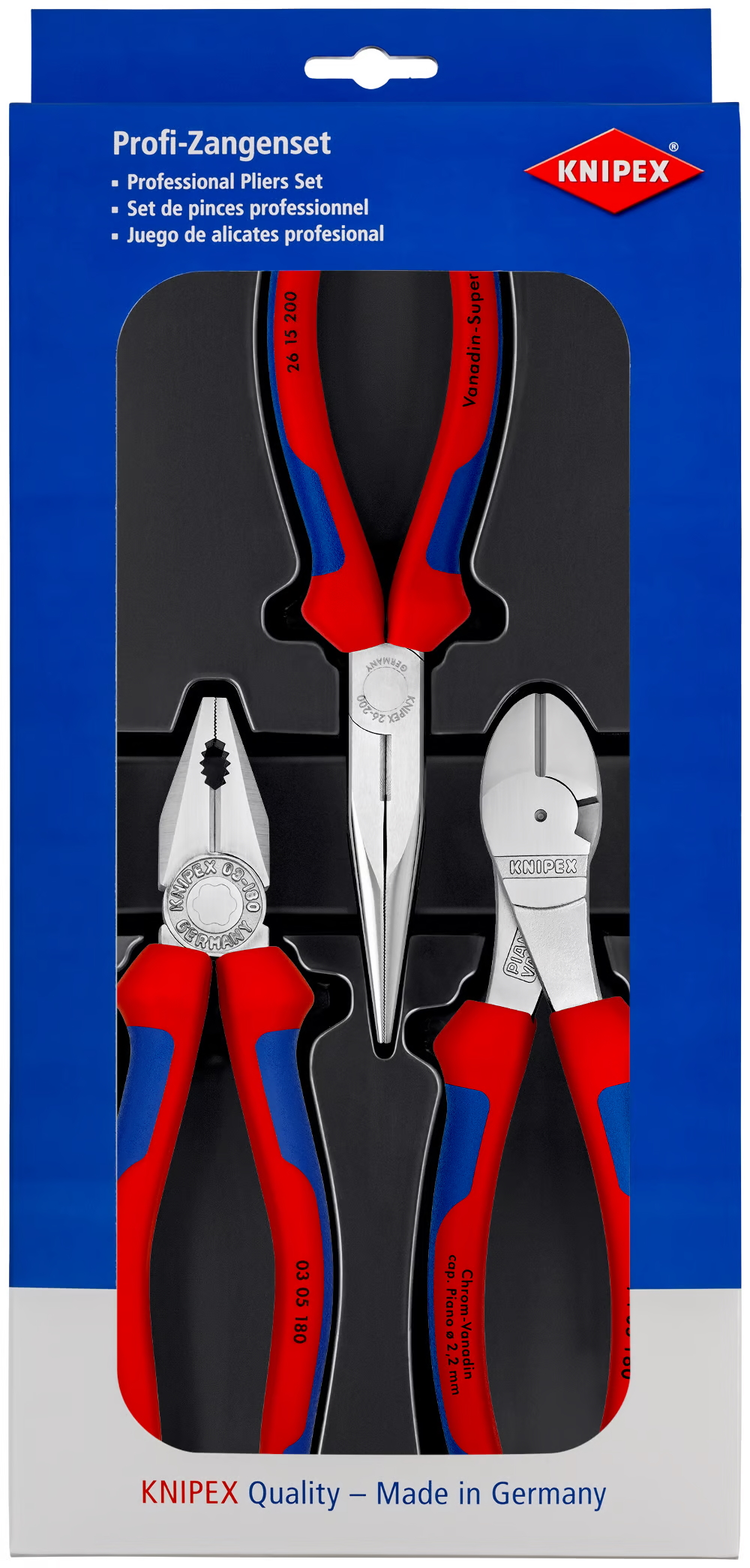 Set de pinces Knipex 002011V01; 3 unités