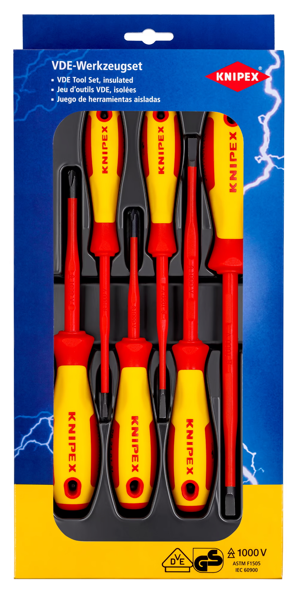 Ensemble de tournevis Knipex 002012V02; 6 unités