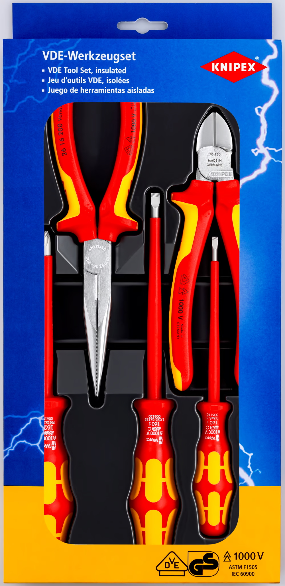 Set de pinces Knipex 002013; 5 unités