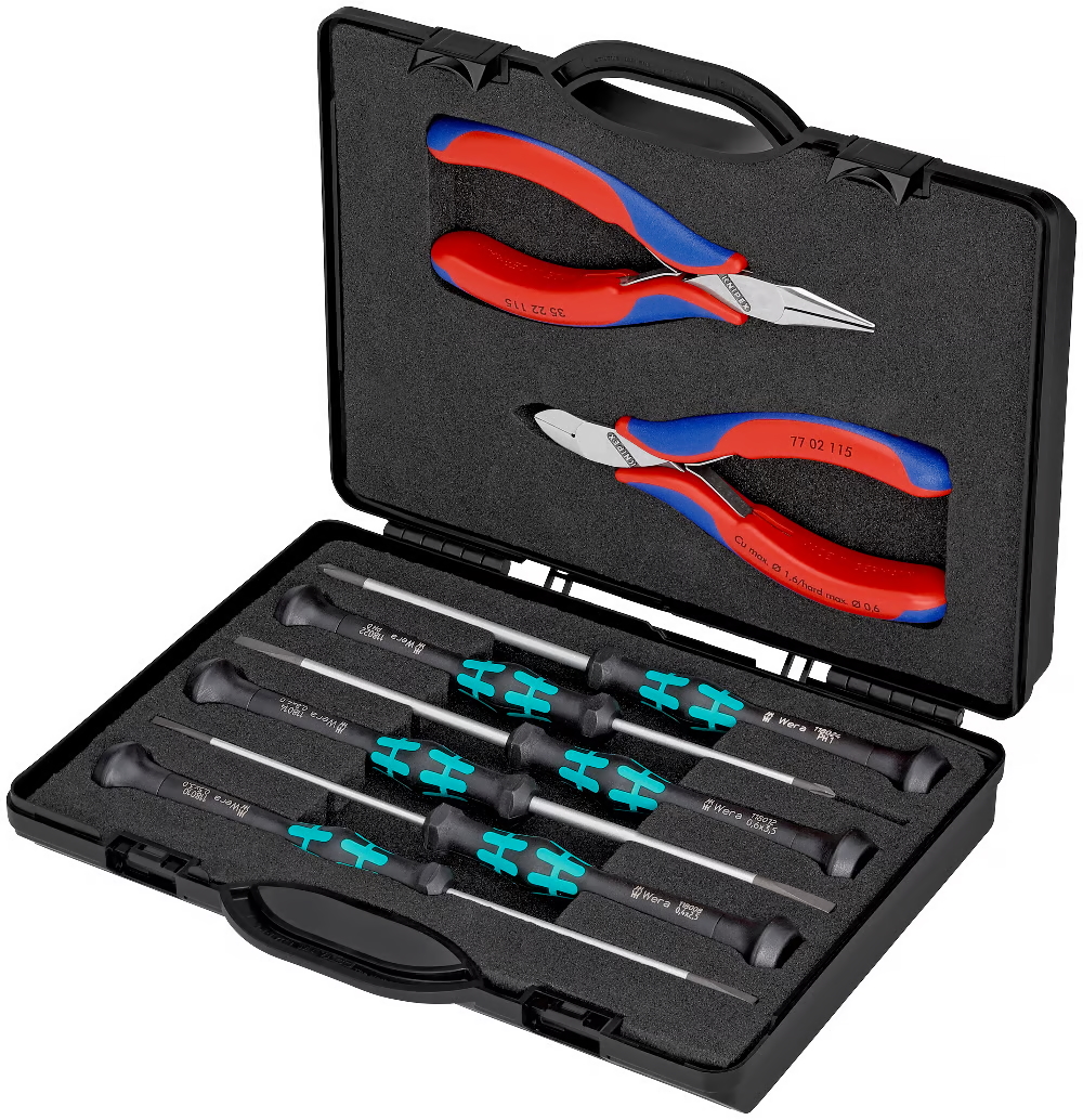 Ensemble d'outils Knipex 002018; 8 unités