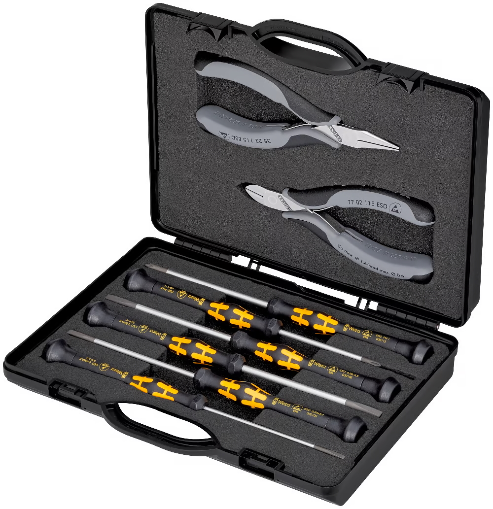 Ensemble d'outils Knipex 002018ESD; 8 unités