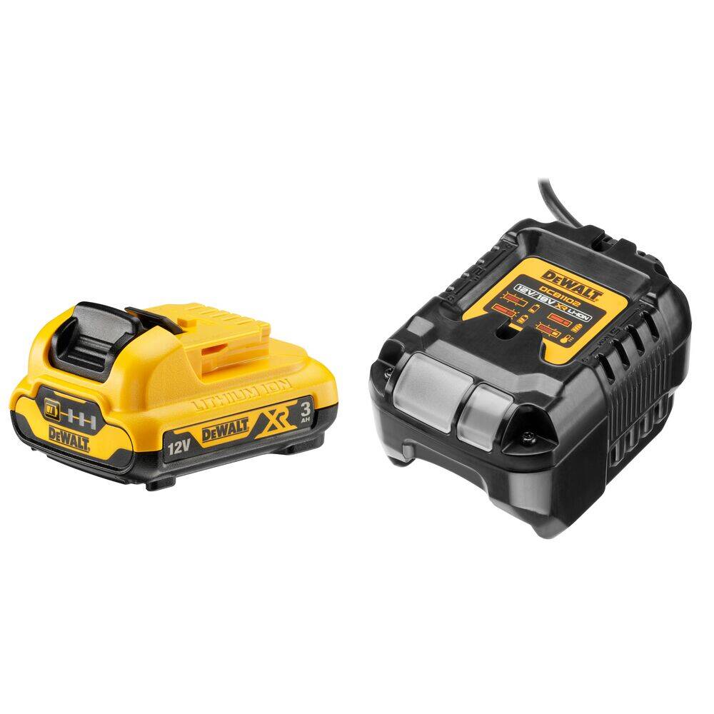 Batterie DeWalt DCB1102P1-QW; 18 V; 3,0 Ah; Li-ion + Chargeur DCB1102