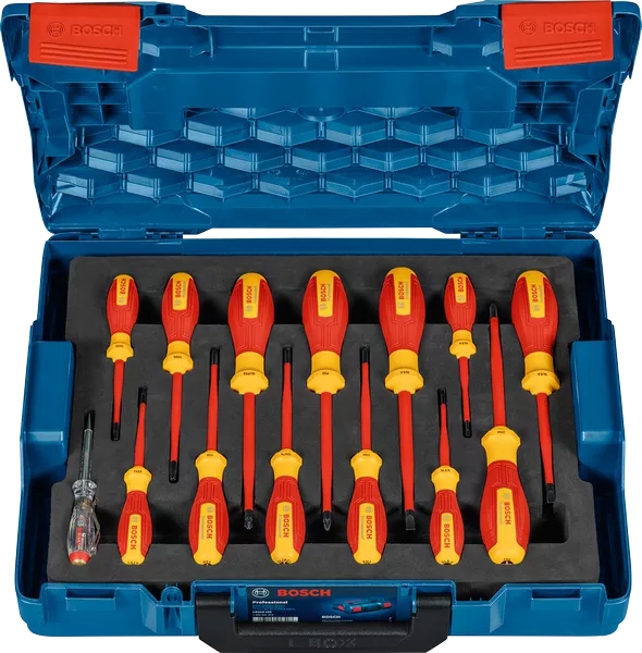 Ensemble de tournevis Bosch 1600A02NF9; 14 pièces + L-BOXX 102