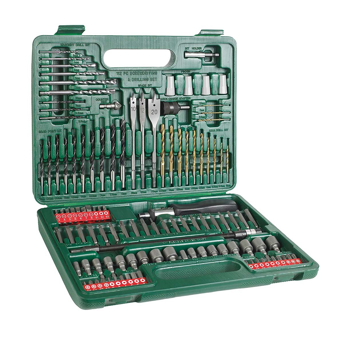 Jeu de forets et de tournevis Hikoki 60120771; 112 unités