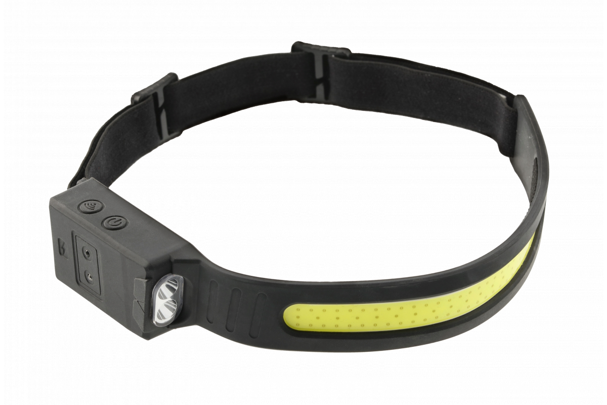 Lampe frontale Hogert HT1E426; 3,7 V; 1,2 Ah accu.