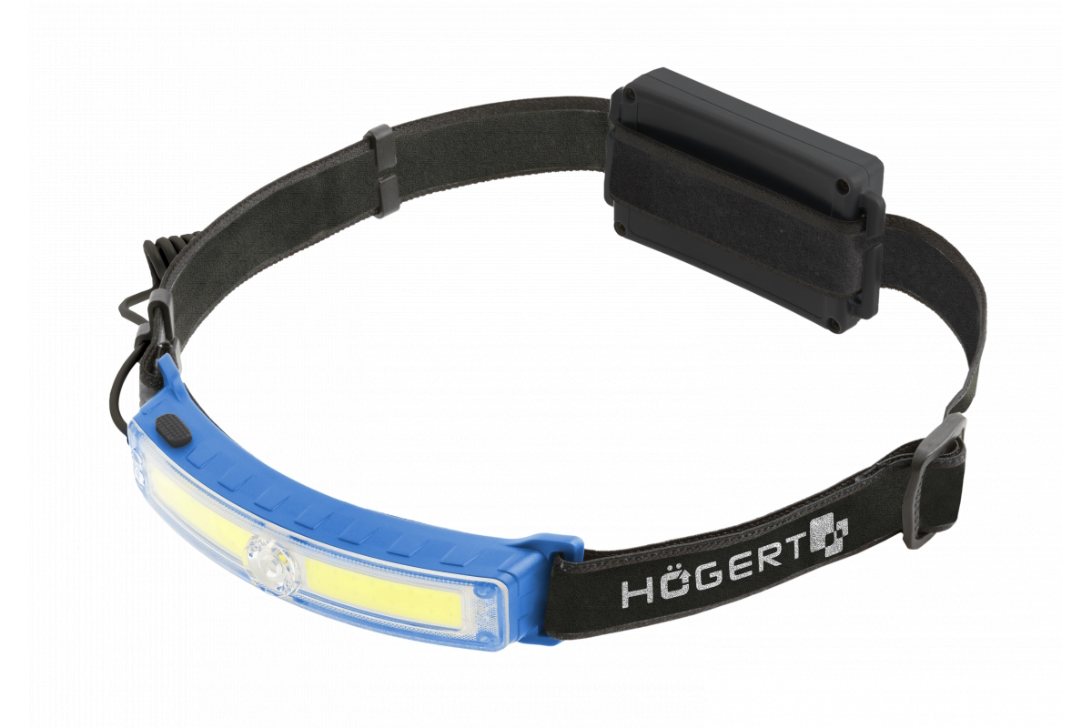 Lampe frontale Hogert HT1E428; 3,7 V; 1,2 Ah accu.