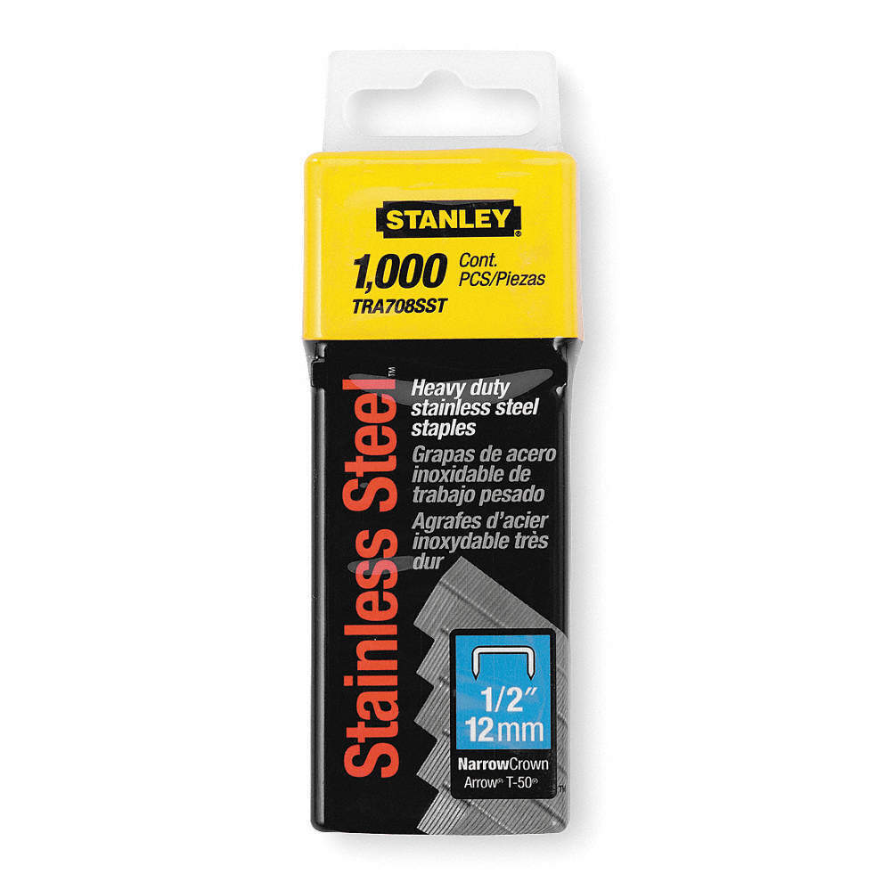 Agrafes Stanley TRA708SST-0; 12 mm; 1000 unités