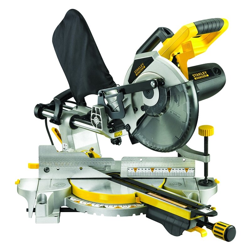 Scie à onglets composés Stanley FME720-QS+FME790-XJ; 2000 W +  Support / trépied