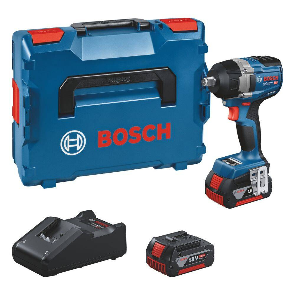 Pilote d'impact sans fil Bosch GDS 18V-750 C Professional; 18 V; 2x5,0 Ah accu. + L-Boxx 136