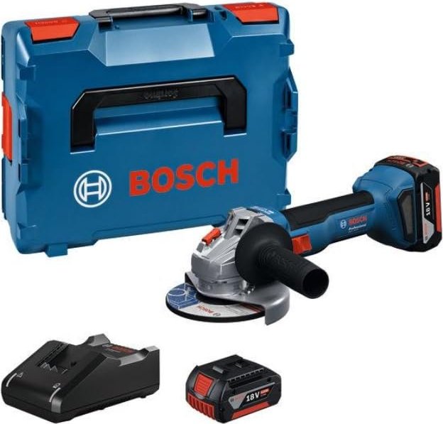 Meuleuse d'angle sans fil Bosch GWS 18V-8 Professional; 125 mm; 18 V; 2x4,0 Ah accu. + L-Boxx 136