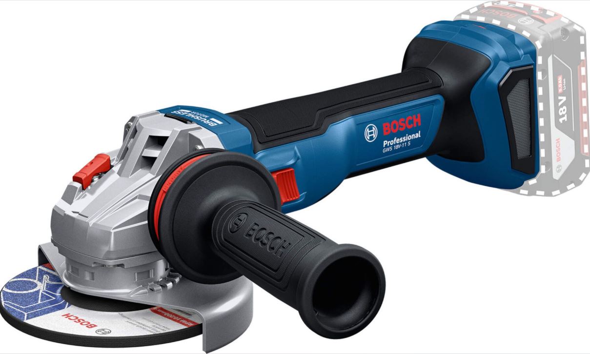 Meuleuse d'angle sans fil Bosch GWS 18V-11 S Professional; 125 mm; 18 V (sans batterie et chargeur)