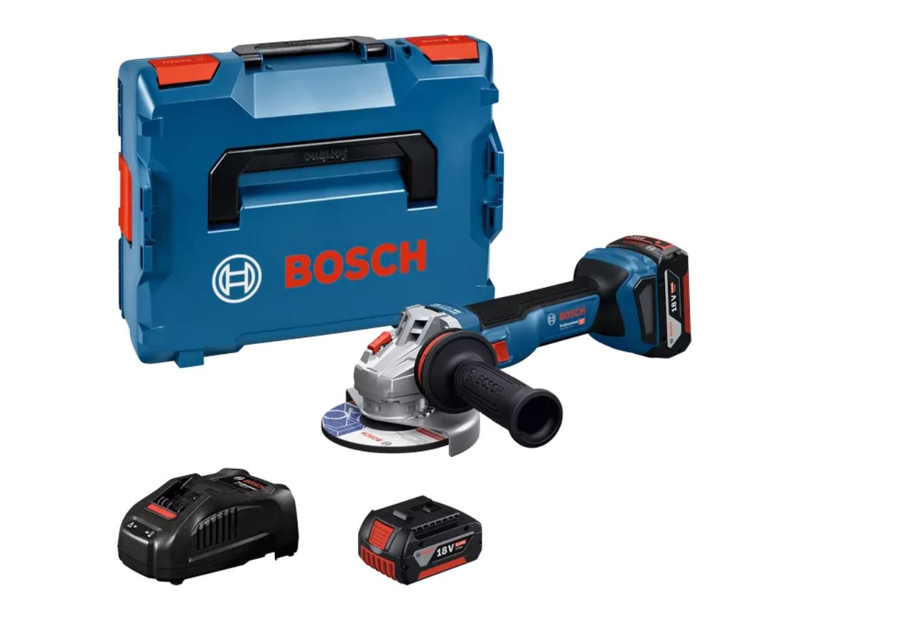 Meuleuse d'angle sans fil Bosch GWS 18V-11 S Professional; 125 mm; 18 V; 2x5,0 Ah accu. + L-Boxx 136