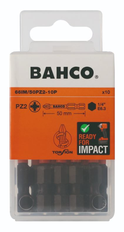 Buse à impact Bahco 66IM/50PZ2-10P; PZ2; 50 mm; 10 unités