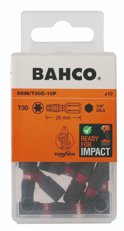 Buse à impact Bahco 66IM/T30C-10P; T30; 25 mm; 10 unités